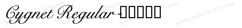 Cygnet Regular字体转换